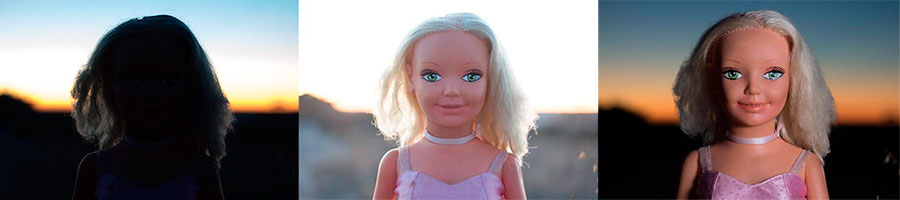 Fotografia de contraluz con flash de relleno